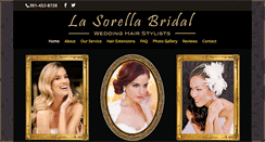 Desktop Screenshot of lasorellabridal.com