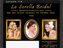 Tablet Screenshot of lasorellabridal.com